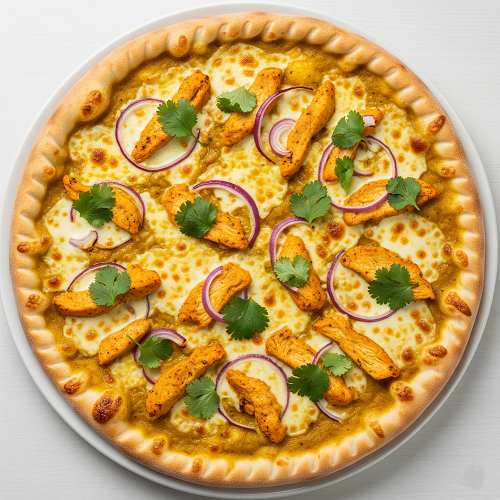 Spicy Chicken & Onion Pizza 